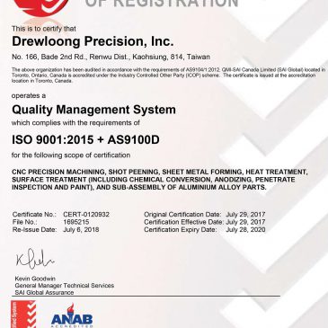 AS9100D Certified