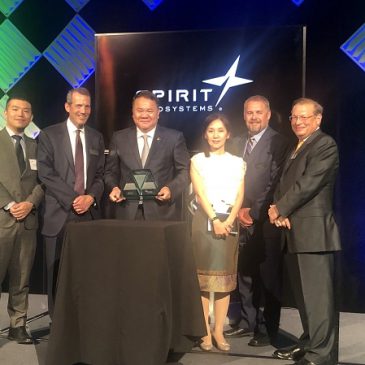 榮獲Spirit AeroSystems 2018年度表現夥伴獎